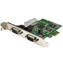 Scheda pci startech.com seriale 2porte db9 con uart 16c1050 rs232