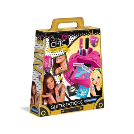 Clementoni crazy chic-glitter tattoo [18513]