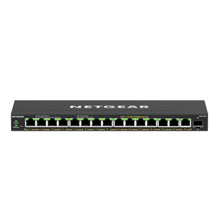 Switch netgear gestito 16porte poe sfp ge unm 16 rj-45 [gs316ep-100pes]