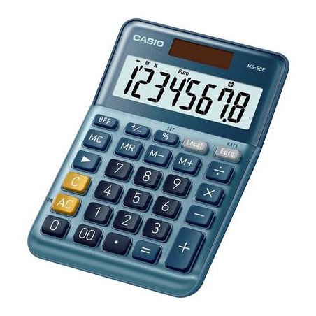 Calcolatrice da tavolo casio blu [ms-80e]