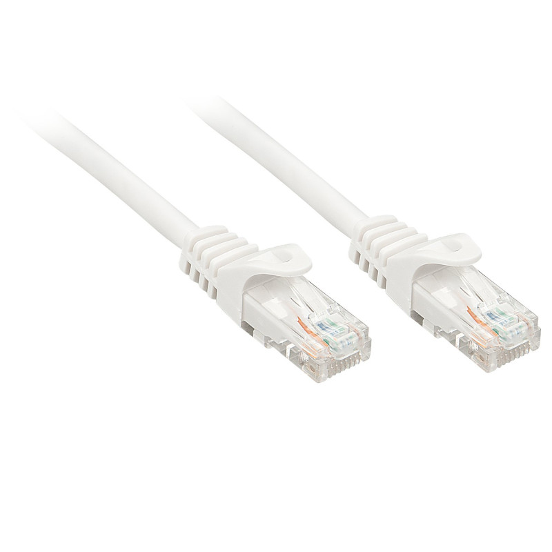 Cavo di rete lindy cat6 u utp rj-45 3m bianco