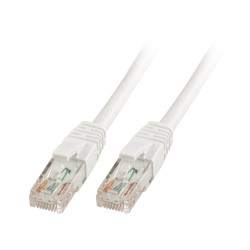 Cavo di rete lindy cat6 u utp rj-45 0.5m bianco