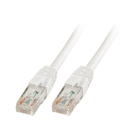 Cavo di rete lindy cat6 u utp rj-45 0.5m bianco
