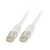 Cavo di rete lindy cat6 u utp rj-45 0.5m bianco
