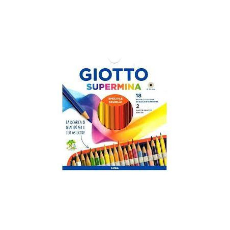 Matite colorate giotto fila supermina 18pz