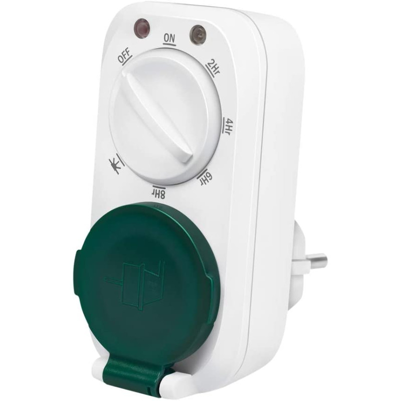 Timer meccanico logilink con sensore crepuscolare ip44