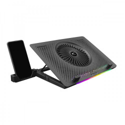Supporto per notebook white shark con base di raffreddamento 5 inclinazioni