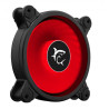 Ventola 120x120 white shark 4pin 120mm 25dba fan pc gaming led rosso