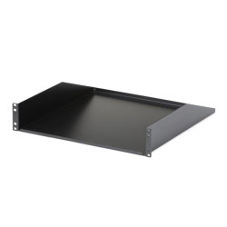 Mensola startech.com 18" 2u per server rack 46cm nero [cabshelfhd]