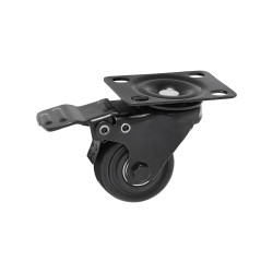 Set di rotelle v7 6u/9u/12u per rack 4pz nero [rm4casters-1e]