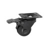 Set di rotelle v7 6u/9u/12u per rack 4pz nero [rm4casters-1e]