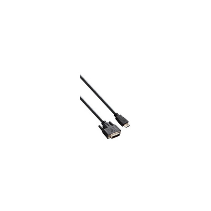 Cavo hdmi/dvi v7 m/m hdmi/dvi-d dual link 2m nero [v7e2hdmidvid-02m]
