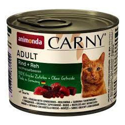 Cibo umido per gatti animonda carny beef + cervo con mirtilli rossi