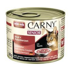 Cibo umido per gatti animonda carny senior con cuori di manzo e tacchino