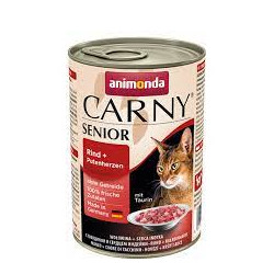 Cibo umido per gatti animonda carny senior con cuori di manzo e tacchino