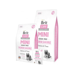 Cibo secco per cani brit care mini grain free yorkshire salmone tonno