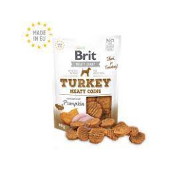 Cibo secco per cani brit jerky pezzi di carne di tacchino 200g adult