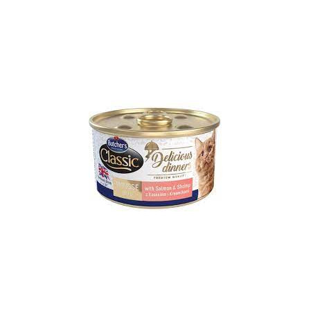 Cibo umido per gatti butcher's classic deliziose cene salmone