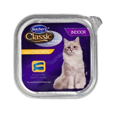 Cibo umido per gatti butcher's classic pro series chicken macellaio
