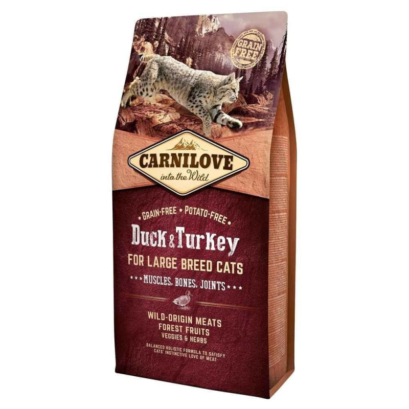 Cibo secco per gatti brit carnilove duck & turkey adult senza