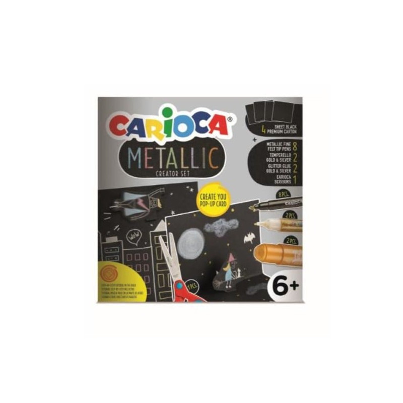 Set di pennarelli carioca pop up metallic 17pz. [43165]