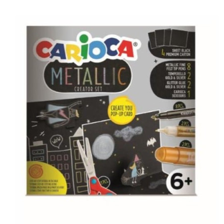 Set di pennarelli carioca pop up metallic 17pz. [43165]