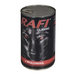 Mangime umido dolina noteci rafi classic manzo per cane adulto 1.24kg