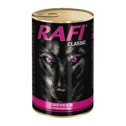 Mangime umido dolina noteci rafi classic tacchino per cane adulto