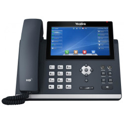 Telefono ip yealink 7" poe nero [sip-t48u]