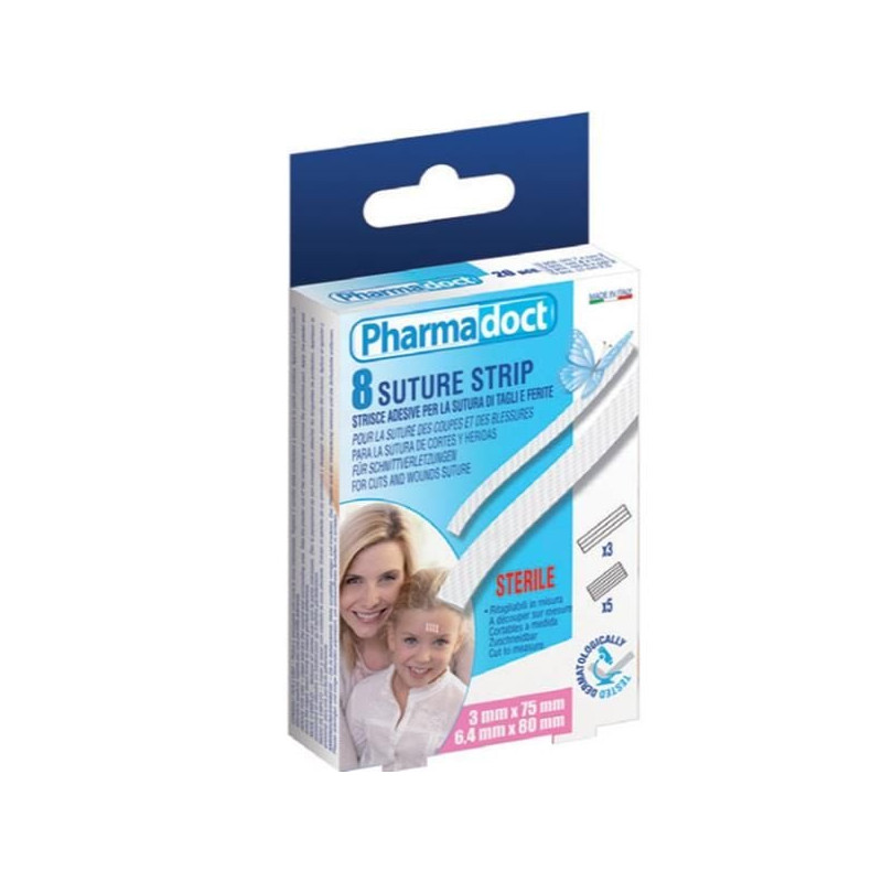 Strip sutura gima sterili 8pz [34997s]