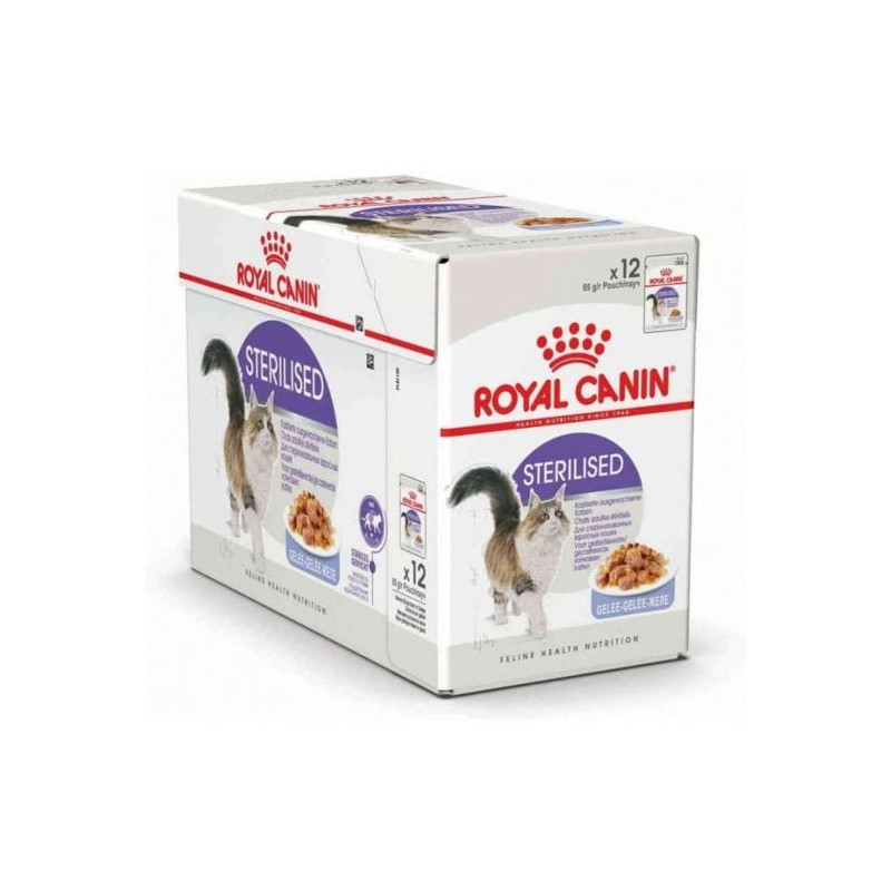 Mangime umido royal canin sterilised gelatina per gatto 12x85g