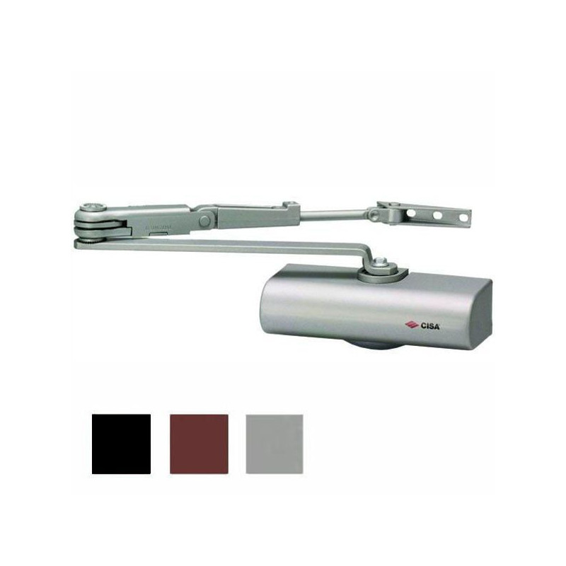 Chiudiporta cisa con ricambi in alluminio [c1416.03.0.44]