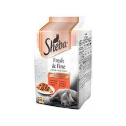 Mangime completo sheba fresh/fine in salsa per gatto 6x50g