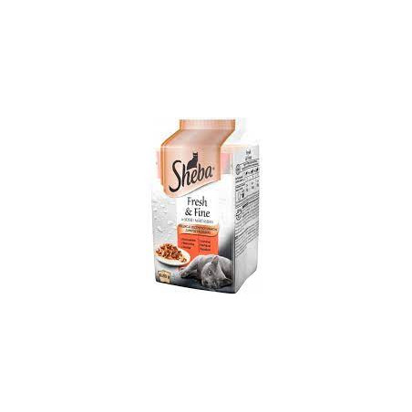 Mangime completo sheba fresh/fine in salsa per gatto 6x50g