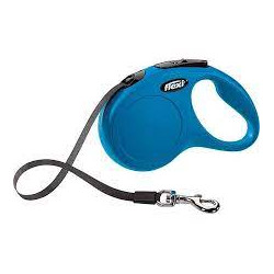 Guinzaglio automatico flexi new classic s 15kg/5m blu