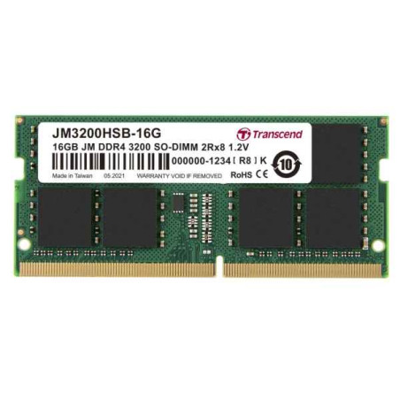 Ram so-dimm ddr4 16gb transcend 3200mhz cl 22 [jm3200hsb-16g]