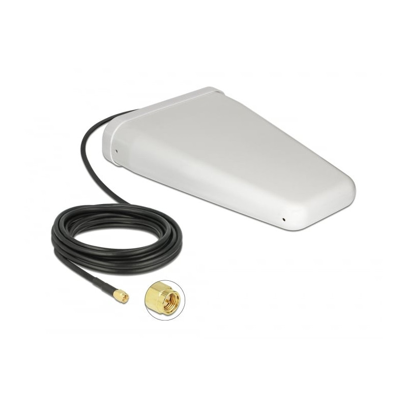 Antenna delock direzionale lte spina sma 7 a 9 dbi con cavo di collegamento