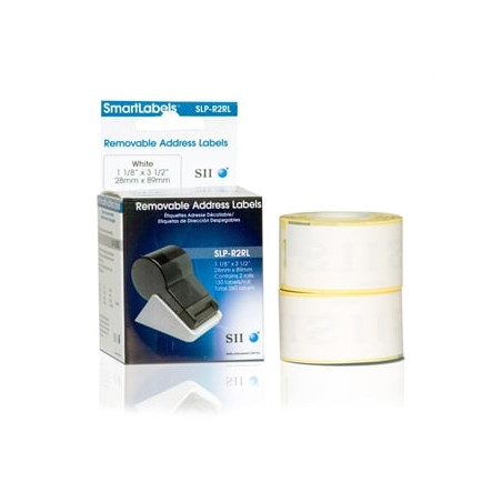 Etichette seiko slp-r2rl 28 x 89mm rimovibile bianco [42100636]