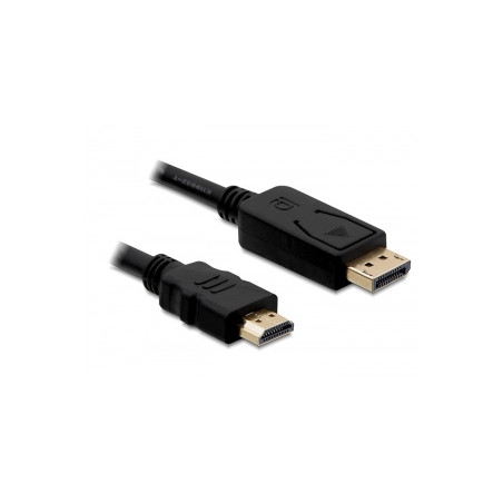 Adapter delock displayport-st.high speed hdmi-st. 2,0m gold