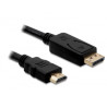 Adapter delock displayport-st.high speed hdmi-st. 2,0m gold