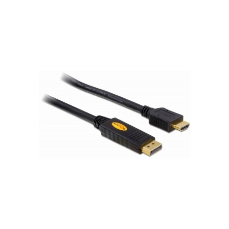 Adapter delock displayport-st.high speed hdmi-st. 3,0m gold