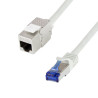 Cavo prolunga patch logilink cat.6a s/ftp 1m grigio