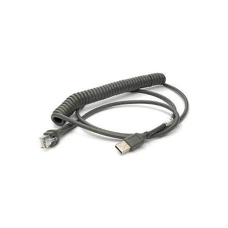 Cavo di collegamento datalogic usb tipo-a pot coil 2.4m [90a052187]