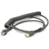 Cavo di collegamento datalogic usb tipo-a pot coil 2.4m [90a052187]