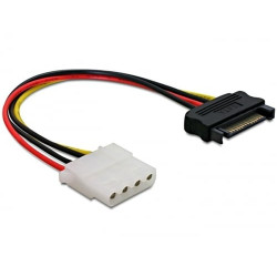 Cable adapter delock sata 15pin.st. 4pin molex bu. 0,12m [60115]