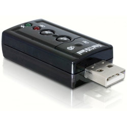 Scheda audio esterna delock usb 2x 3.5mm [61645]