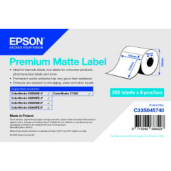 Etichette epson premium matte rotolo fustellato 105 mm x 210 mm 282