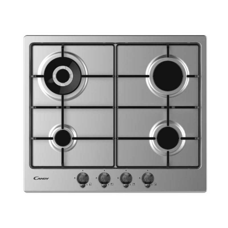 Piano cottura candy classic chw6br4wtx acciaio inossidabile da incasso