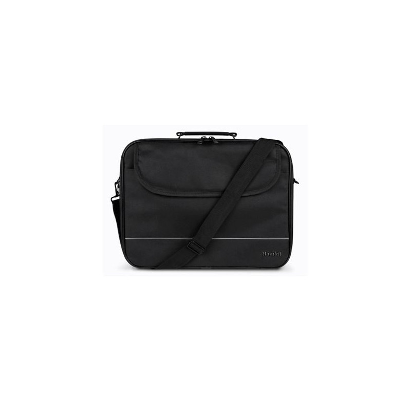borsa notebook hamlet per 5.6" con tasca e tracolla nero [xnbag156bl]
