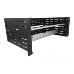 Supporto per guida din delock 19" 4u nero [42632]